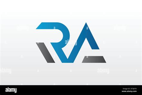 Initial Ra Letter Logo With Creative Modern Business Typography Vector