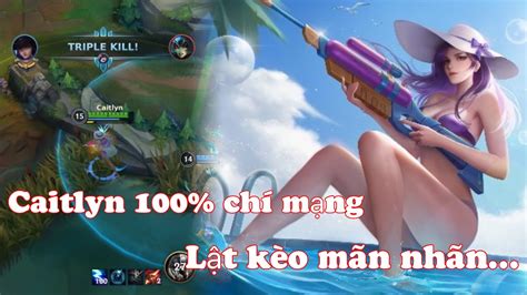 LMHT Tốc Chiến Caitlyn nóng bỏng với lối build đồ 100 chí mạng gánh