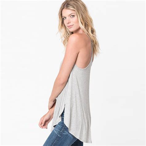 Sexy Women Loose Boho Solid Vest Tank Tops Sleevless Casual Blouse T Shirt