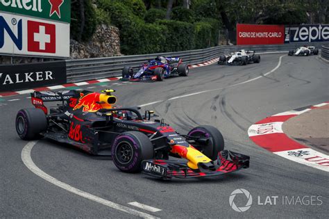 Max Verstappen Red Bull Racing Rb14 At Monaco Gp