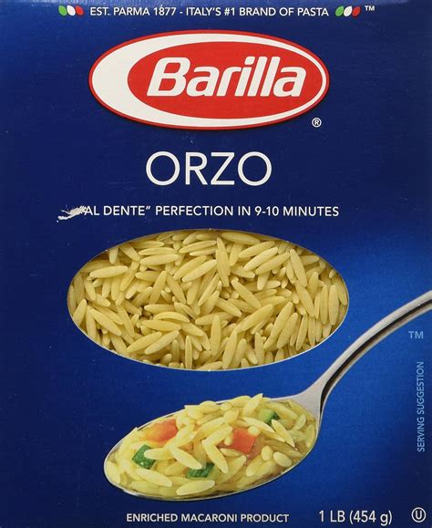 Barilla Orzo 16 Oz Orzo Pasta Grocery And Gourmet Food