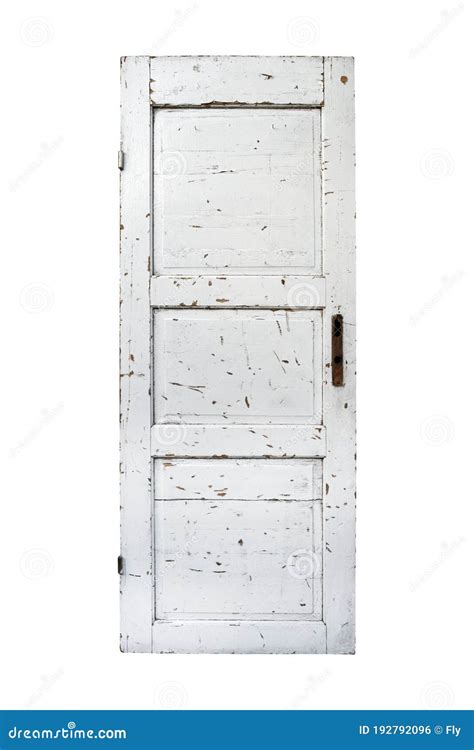 Old Wooden White Door Isolated Stock Photo Image Of House Isolated