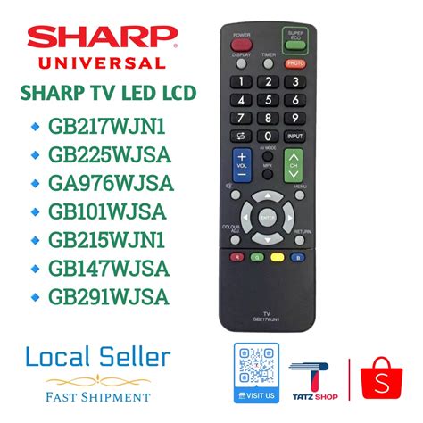 SHARP Original Remote TV LED LCD Remote Control Replacement GB217WJN1