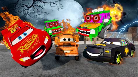 Angry Lego Zombies Vs Lightning Mcqueen Chick Hicks Friends Pixar Cars