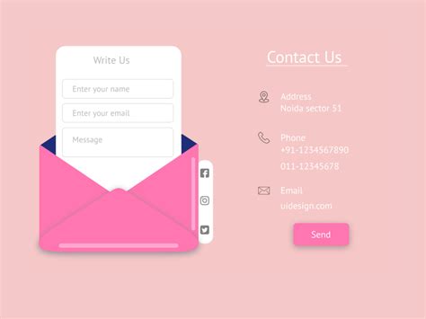 Contact Us By Vaishali Sharma On Dribbble