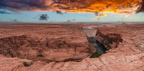 Aerial View Of The Grand Canyon Upriver Colorado River Glen Canyon Dam