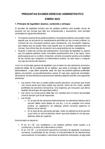 Preguntas Examen Derecho Administrativo Pdf