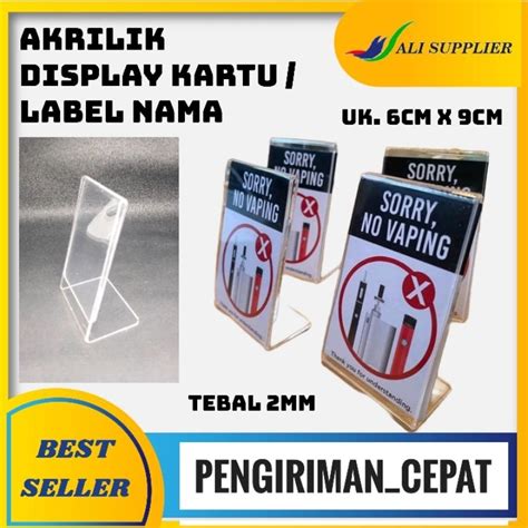 Jual Acrylic Ukuran Kartu Nama Acrylic Tent Card Acrylic Display