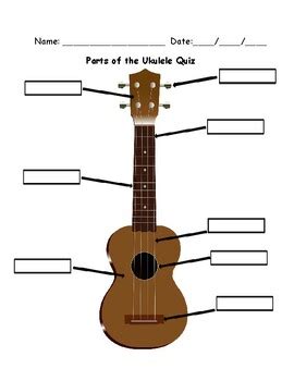 Parts Of The Ukulele Quiz By General Music Worksheets Tpt