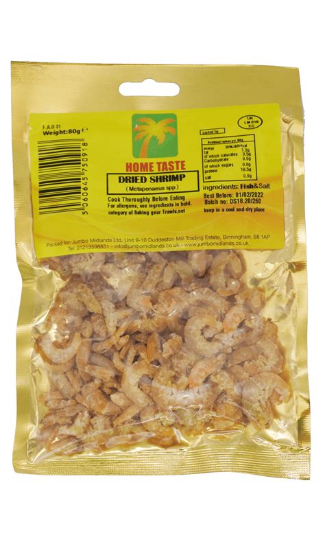 Home Taste Dried Shrimp Jumbo Midlands Ltd