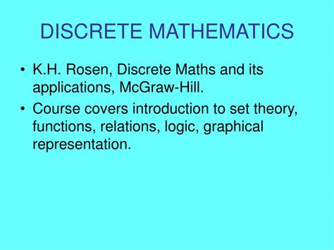 Ppt Discrete Mathematics Powerpoint Presentation Free Download Id