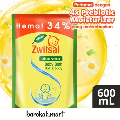 Jual Zwitsal Baby Bath 2 In 1 Hair Body Aloe Vera 600 Ml Shopee