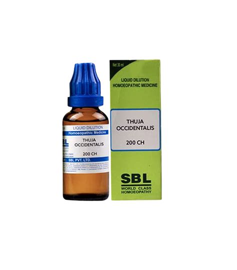 Buy Sbl Homeopathy Thuja Occidentalis Dilution Online At Best Price