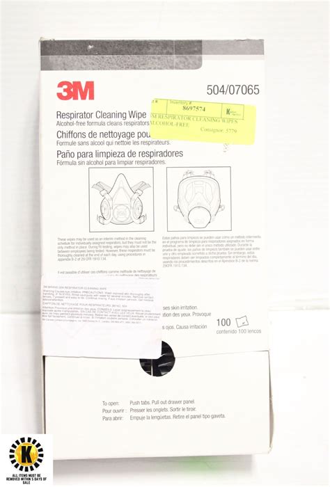 3m Respirator Cleaning Wipes Alcohol Free