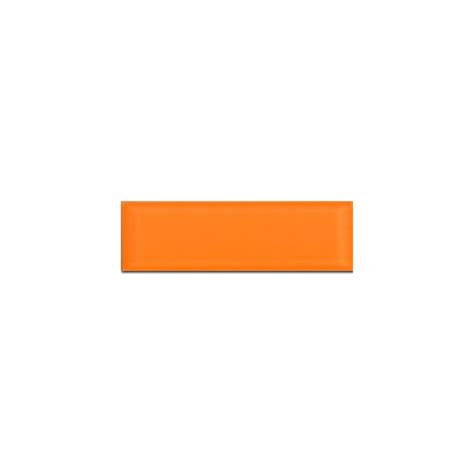 Metro Brick Gloss Orange 10cm X 30cm Wall Tile