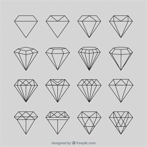 Simple Diamond Vector At Collection Of Simple Diamond