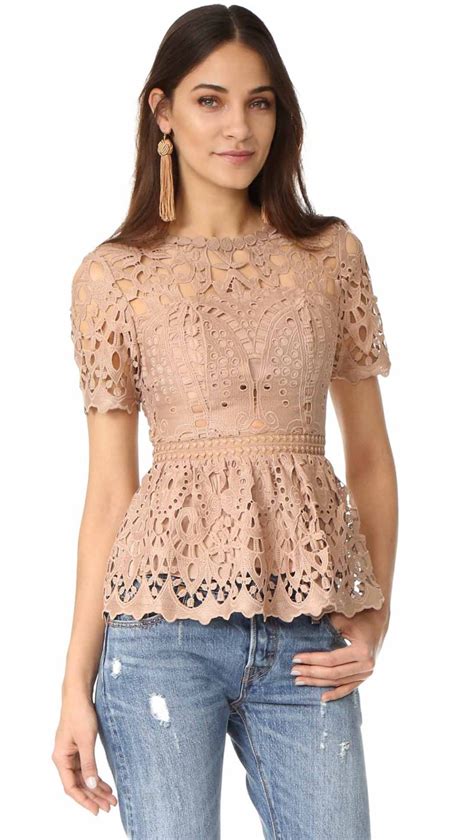 Trendy Lace Tops For Spring 2017 In Every Style And Price Range