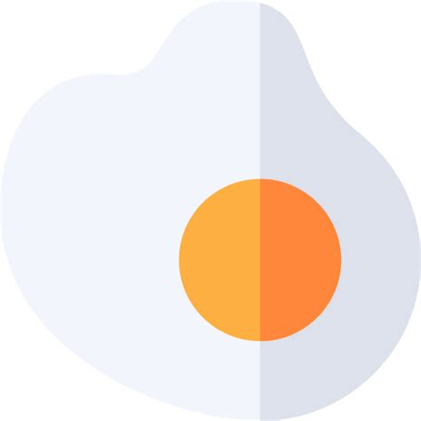 Fried Egg Basic Rounded Flat Icon