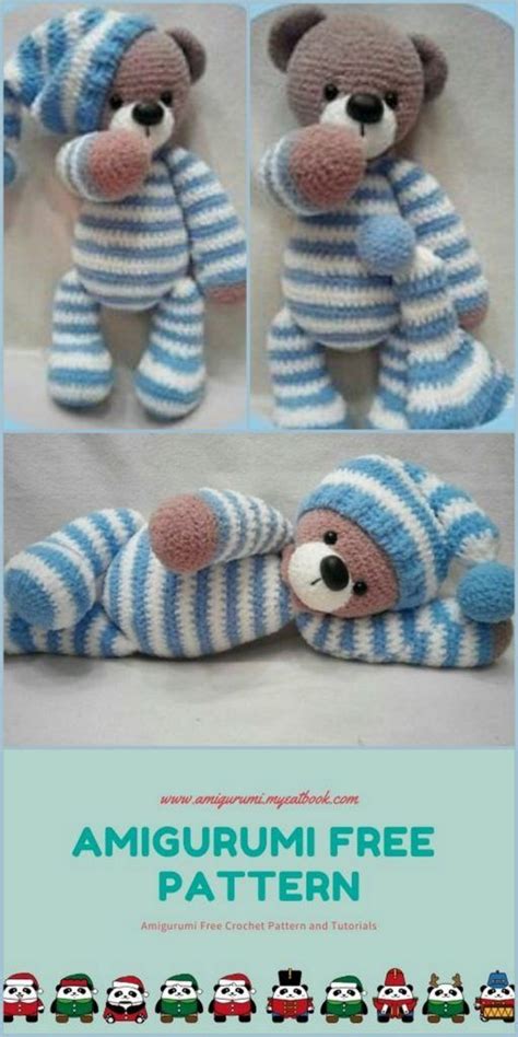 Amigurumi Bear In Pajamas Free Pattern Amigurumi Myeatbook