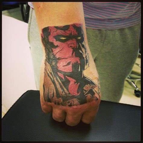 Hellboy tattoo by me | Tattoos, Portrait tattoo, Ink