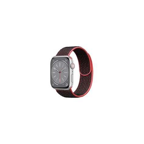 Nylon Klockarmband Apple Watch 9 45mm Blackred Elgiganten