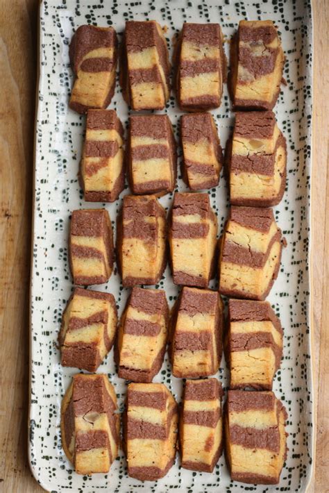 Spiced Chocolate Marble Shortbread Days Of Holiday Baking Ever