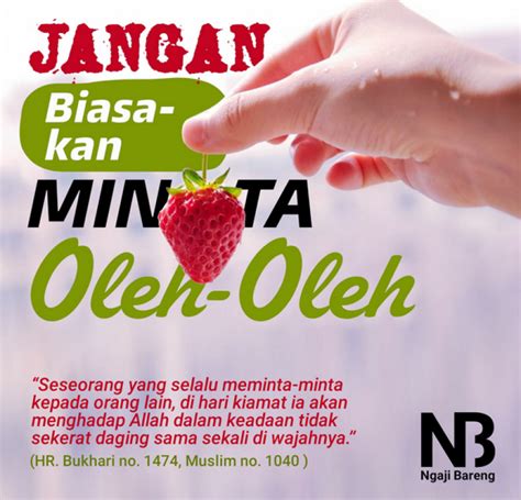 Larangan Meminta Oleh Oleh