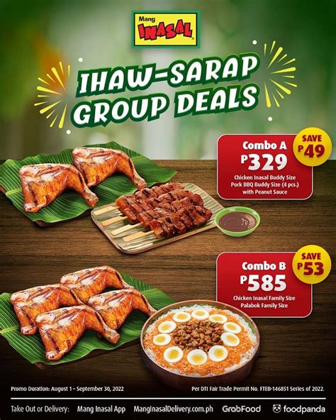 Create More Group Bonding Moments With Mang Inasals Ihaw Sarap Group