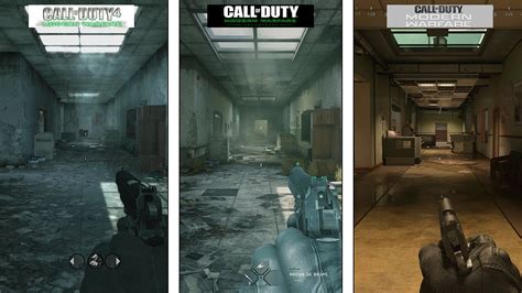 Call Of Duty Modern Warfare Vacant Map Evolution 2007 2016 2019 Youtube