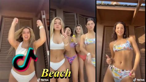 Charli D Amelio And Addison Rae Bikini Battle Tiktok Compilation Youtube