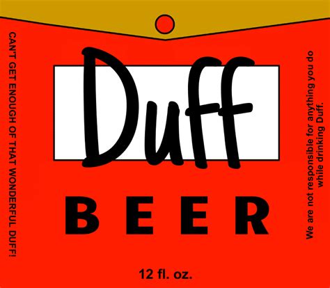 Duff Beer Label Printable Printable Word Searches