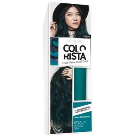 Loreal Paris Colorista Semi Permanent Hair Color For Brunettes Teal