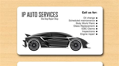 Get Your Wheels Turning Innovative Body Shop Business Card Ideas ⚡