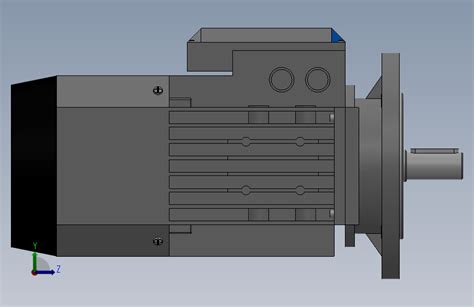 IM B5 H63 132变频电机 YVF2 90L 4 B5 SOLIDWORKS 2018 模型图纸下载 懒石网