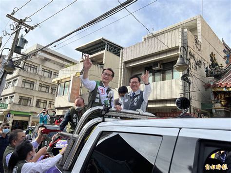 鄭運鵬到八德拜票 鄭文燦首度陪同車隊掃街 政治 自由時報電子報