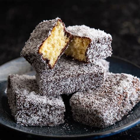 Easy Lamington Recipe with Chocolate Sauce | Wandercooks