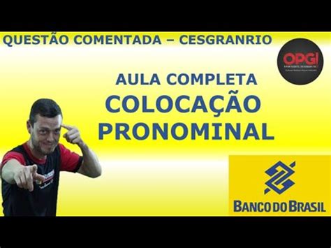 Colocação pronominal Aula completa Questão comentada Concurso