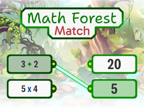 Math Forest Match Play Free Game Online At MixFreeGames