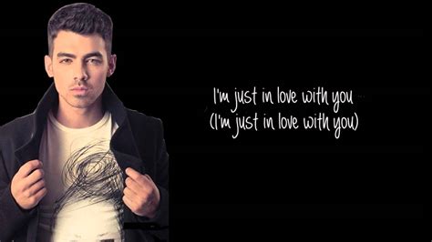 Joe Jonas Just In Love Lyrics Youtube