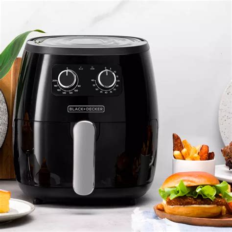 Freidora De Aire Sin Aceite Black And Decker 57 Litros Air Fryer Black