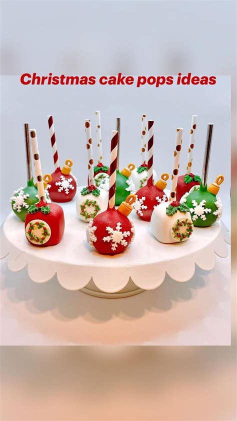 Christmas Cake Pops Ideas