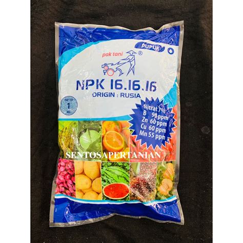 Jual Pupuk Npk 16 16 16 PAK TANI Biru 1kg Dari SAPROTAN UTAMA Shopee