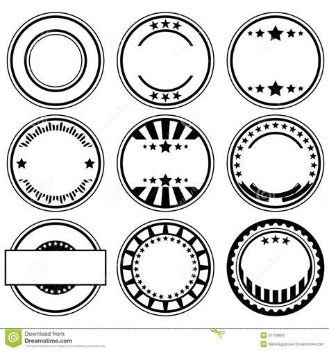 Round Stamp Vector At Collection Of Round Stamp