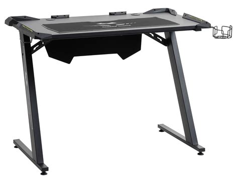 Gaming desk LINDHOLM with LED black | JYSK