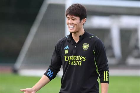 Takehiro Tomiyasu Teams News Hint Spotted In Arsenal Training Ahead Of