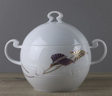 Rosenthal Asimmetria Goldblume Terrine Soup Tureen With Lid Approx