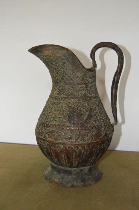 Qajar Dynasty Islamic Copper Jug Persia 19th Century Catawiki