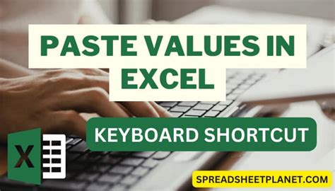 Paste Values In Excel Shortcut