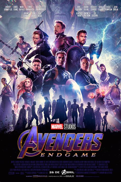 Marvel Spoiler Oficial Avengers Endgame Poster Espa Ol Latino K