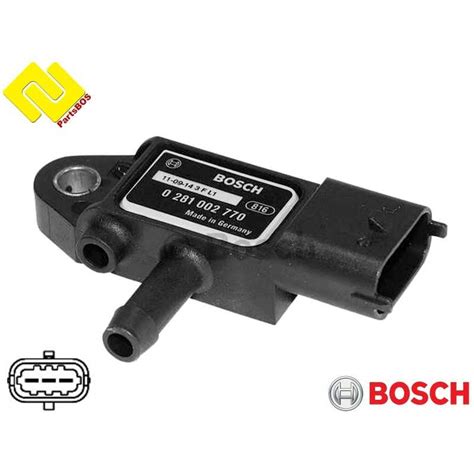 Exhaust Pressure Sensor Bosch 0281002770 Replaces 0281002771